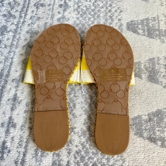 3 For $25 Ibiza Yellow Sandals Slides NWOT - Picture 5 of 5